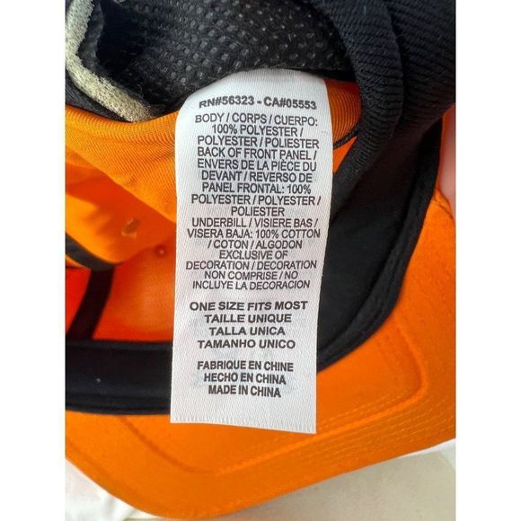 Nike Dri Fit Tennessee Volunteers Hat Orange Snapback Light Weight Checkered - Picture 8 of 8